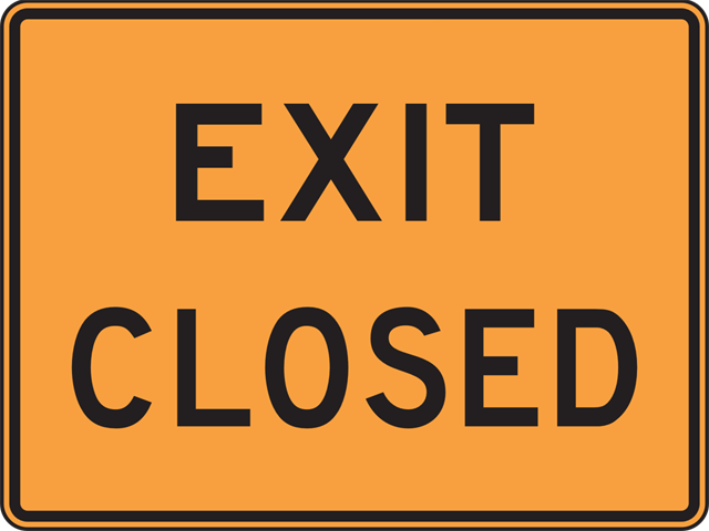 exit closed